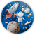 Painel Redondo - Astronauta - Sublimado 3D - Imagem 1