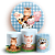 KIT Redondo e Trio - Fazendinha - Sublimado 3D - Imagem 1