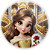 Painel Redondo - Princesa Bela - Sublimado 3D - Imagem 1