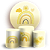 KIT Redondo e Trio - Arco Iris Boho - Sublimado 3D - Imagem 1