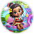 Painel Redondo - Princesas Pool Party - Sublimado 3D - Imagem 1