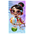 Faixa Lateral - Princesas Pool Party - Sublimado 3D - Imagem 1