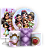 KIT Redondo Trio e Faixa - Princesas - Sublimado 3D - Imagem 1