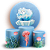 KIT Redondo e Trio - Fundo Do Mar  - Sublimado 3D - Imagem 1