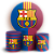 KIT Redondo e Trio - Time Barcelona  - Sublimado 3D - Imagem 1