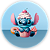 Painel Redondo - Stitch Confeitaria - Sublimado 3D - Imagem 1
