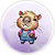 Painel Redondo - Capivara - Sublimado 3D - Imagem 1