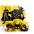 KIT Redondo Trio e Faixa - Batman - Sublimado 3D - Imagem 1