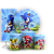 KIT Redondo Trio e Faixa - Sonic - Sublimado 3D - Imagem 1