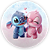 Painel Redondo - Lilo Stitch Angel - Sublimado 3D - Imagem 1