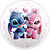 Painel Redondo - Lilo Stitch Angel - Sublimado 3D - Imagem 1