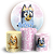 KIT Redondo e Trio - Bluey - Sublimado 3D - Imagem 1