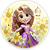 Mini Painel - Rapunzel - Sublimado 3D - Imagem 1