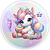 Painel Redondo - Unicornio - Sublimado 3D - Imagem 1