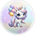 Painel Redondo - Unicornio - Sublimado 3D - Imagem 1