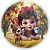 Painel Redondo - Branca de Neve - Sublimado 3D - Imagem 1