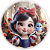 Painel Redondo - Branca de Neve - Sublimado 3D - Imagem 1