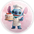 Painel Redondo - Stitch Confeitaria - Sublimado 3D - Imagem 1