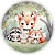 Painel Redondo - Animais Bosque Encantado - Sublimado 3D - Imagem 1