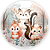 Painel Redondo - Animais Bosque Encantado - Sublimado 3D - Imagem 1
