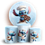 KIT Redondo e Trio - Stitch Confeitaria - Sublimado 3D - Imagem 1