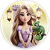 Painel Redondo - Rapunzel - Sublimado 3D - Imagem 1