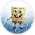 Painel Redondo - Bob Esponja - Sublimado 3D - Imagem 1