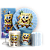 KIT Redondo Trio e Faixa - Bob Esponja - Sublimado 3D - Imagem 1