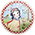 Mini Painel - Branca de Neve - Sublimado 3D - By Cris Reis - Imagem 1