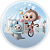 Painel Redondo - Circo - Sublimado 3D - Imagem 1