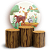 KIT Redondo e Trio - Bosque - Sublimado 3D - Imagem 1