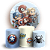 KIT Redondo e Trio - Herois Vingadores - Sublimado 3D - Imagem 1