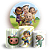 KIT Redondo e Trio - Cocomelon - Sublimado 3D - Imagem 1