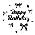 Painel Redondo - Happy Birthday - Sublimado 3D - Imagem 1