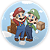 Painel Redondo - Super Mario - Sublimado 3D - Imagem 1