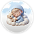 Painel Redondo - Oh Baby - Sublimado 3D - Imagem 1