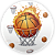 Painel Redondo - Basquete - Sublimado 3D - Imagem 1