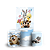 Faixa Lateral e Trio Cilindro Sublimado 3D Vest Facil - Looney Tunes - Imagem 1