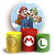 KIT Redondo e Trio - Super Mario - Sublimado 3D - Imagem 1