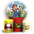 KIT Redondo e Trio - Super Mario - Sublimado 3D - Imagem 1