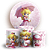 KIT Redondo e Trio - Princesa Peach Super Mario - Sublimado 3D - Imagem 1