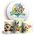 KIT Redondo e Trio - Looney Tunes - Sublimado 3D - Imagem 1