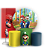 KIT Redondo Trio e Faixa - Super Mario e Luigi - Sublimado 3D - Imagem 1