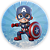 Mini Painel - Capitão América - Sublimado 3D - Imagem 1