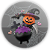 Painel Redondo - Dia das Bruxas Halloween - Sublimado 3D - Imagem 1