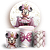 KIT Redondo e Trio - Minnie - Sublimado 3D - Imagem 1