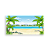 Painel Retangular - Praia - Sublimado 3D - Imagem 1