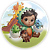 Painel Redondo - Dinossauro Menino - Sublimado 3D - Imagem 1