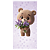 Faixa Lateral - Urso Lilas - Sublimado 3D - Imagem 1