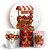 KIT Redondo e Trio - Morango Do Amor - Sublimado 3D - Imagem 1